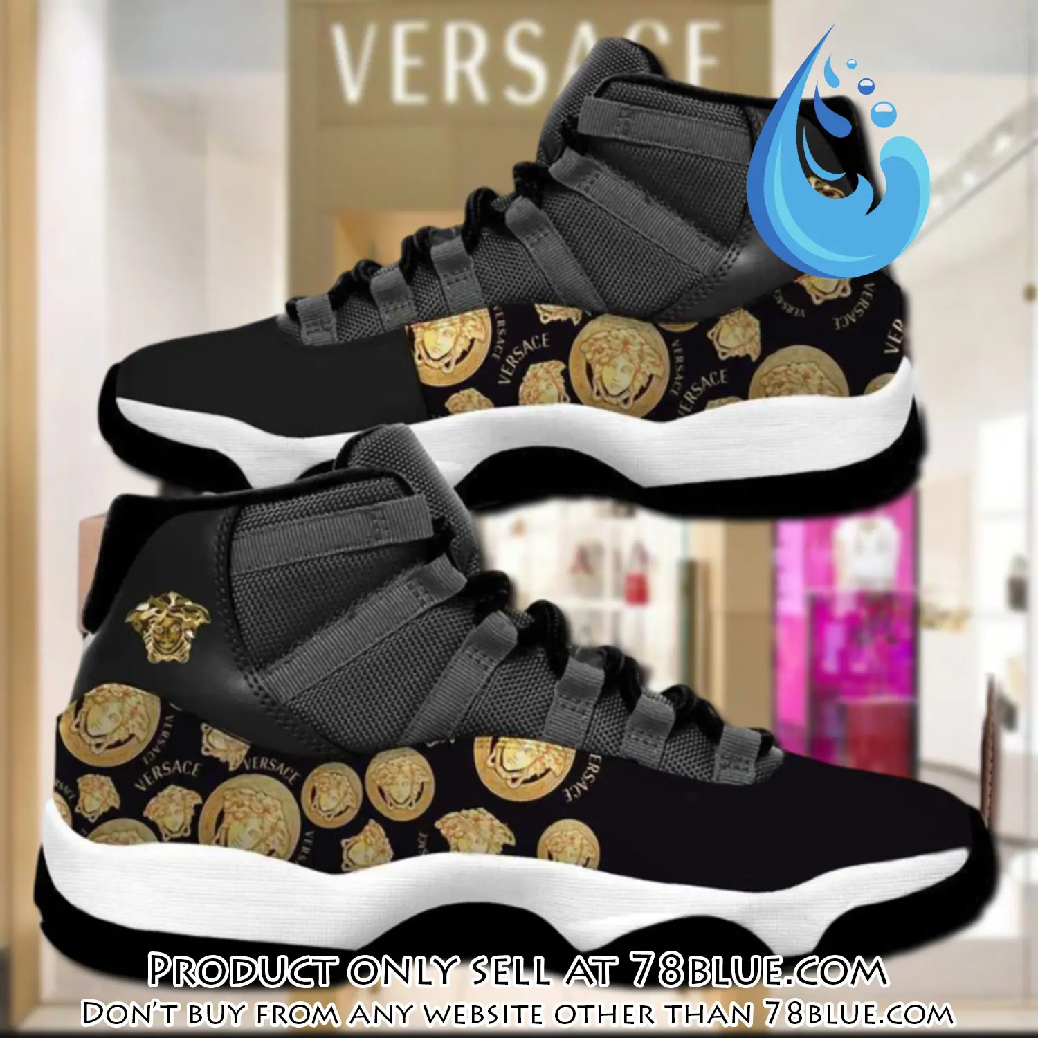 Luxury gianni versace air jordan 11 sneakers shoes hot  gifts for men women 78b5147190